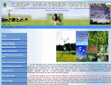 Tablet Screenshot of cropweatheroutlook.in